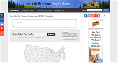 Desktop Screenshot of forsalebyownerbuyersguide.com