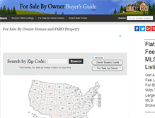 Tablet Screenshot of forsalebyownerbuyersguide.com